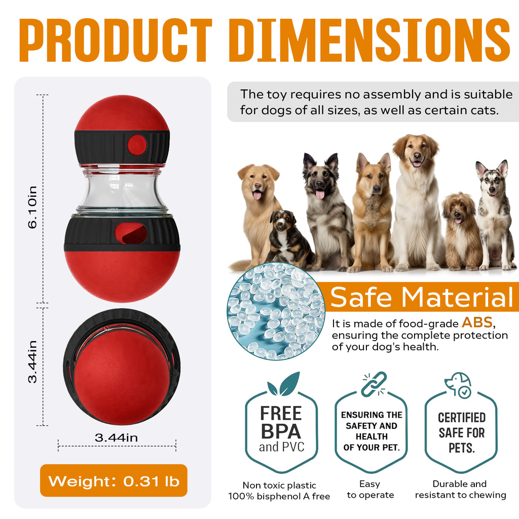 Treat-Dispensing Puzzle Ball for Dogs - view 4