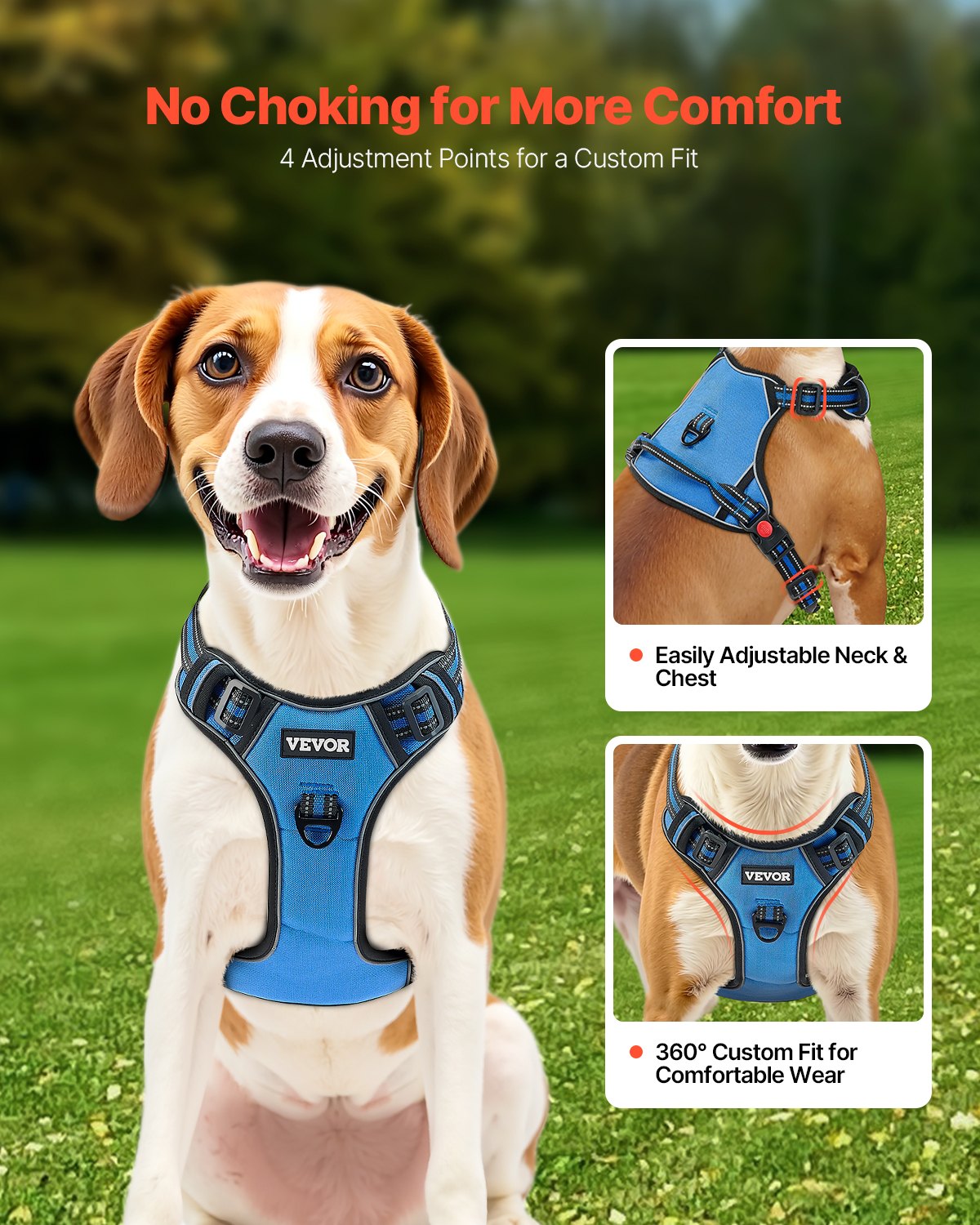 No-Pull Dog Harness & 5 ft Leash Set for Large Dogs - view 4