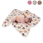 Soft Fleece Pet Blankets with Paw Print, 3-Pack - view 9