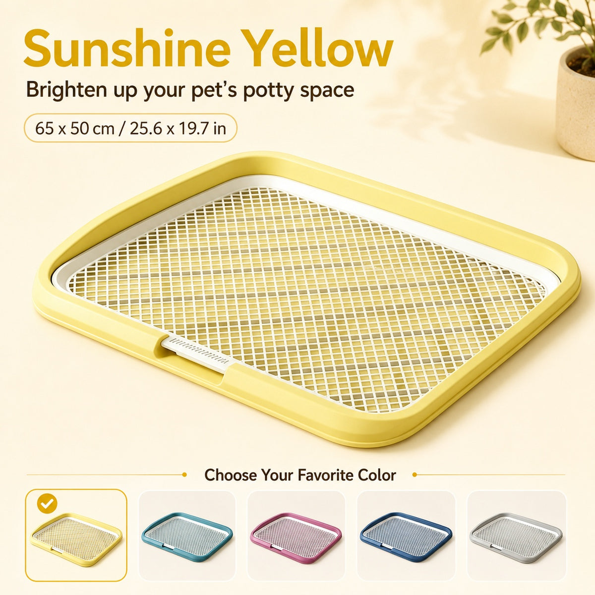 Indoor Dog Potty Tray with Raised Grid, 25.6 × 19.7 in - view 13